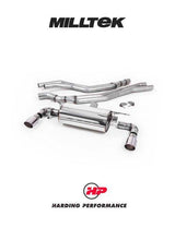 MILLTEK Cat-back – BMW M140i 3/5 Door (F20/F21 LCI) - Non-resonated - Polished