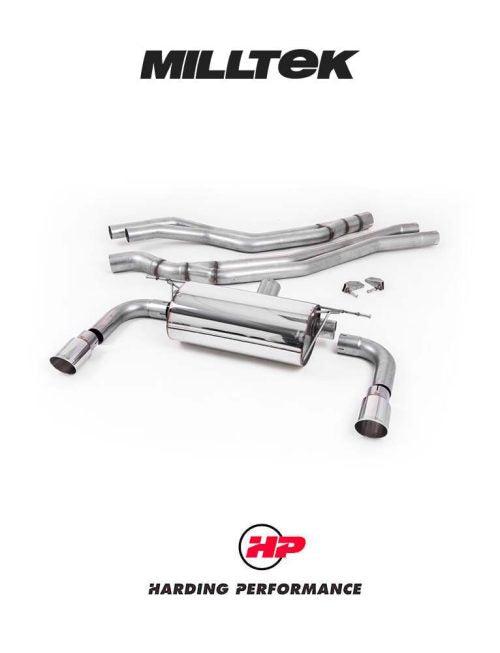 MILLTEK Cat-back – BMW M240i (F22 LCI) - Resonated - Polished
