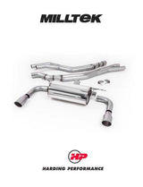 MILLTEK Cat-back – BMW M240i (F22 LCI) - Resonated - Titanium