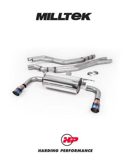 MILLTEK Cat-back – BMW M240i (F22 LCI) - Resonated - Burnt Titanium