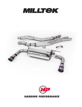 MILLTEK Cat-back – BMW M240i (F22 LCI) - Resonated - Burnt Titanium