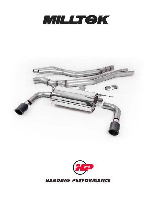MILLTEK Cat-back – BMW M240i (F22 LCI) - Resonated - Carbon