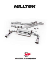 MILLTEK Cat-back – BMW M240i (F22 LCI) - Non-resonated - Polished