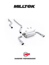MILLTEK Cat-back – BMW F30 320i M Sport - Non-resonated - Polished