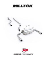 MILLTEK Cat-back – BMW F30 320i M Sport - Non-resonated - Titanium