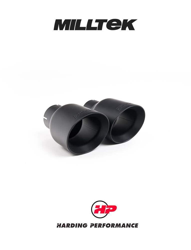 MILLTEK Cat-back – BMW F30 320i M Sport Twin-outlet - Resonated - Cerakote Black