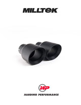MILLTEK Cat-back – BMW F30 320i M Sport Twin-outlet - Resonated - Polished
