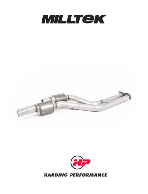 MILLTEK Secondary-Cat Bypass BMW M2 Competition F87 - 2 x 200CPSI High Flow Cats