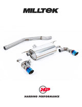 MILLTEK Cat Back – BMW 1 Series M140i 3 & 5 Door (F20 & F21 LCI) - Non-Resonated - Polished GT-90 Trims