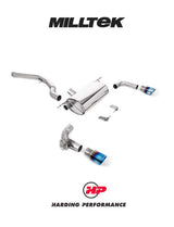 MILLTEK Cat Back – BMW 2 Series M240i Coupe (F22 LCI) - Non-Resonated - Burnt Titanium GT-90 Trims