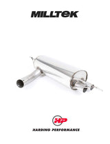MILLTEK Rear Silencer with GT-80 Cerakote Black Trims (OE Twin Left Valance) [SSXBM1130]
