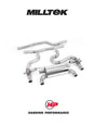 MILLTEK Secondary Cat Back BMW M2 Competition F87 - Equal Length System (Loudest) - Quad GT-90 Burnt Titanium Trims