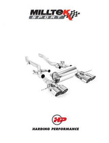 MILLTEK Exhaust System BMW 3/4 Series G80/G81/G82 M3/M4 & M3/M4 Competition S58 3.0 Turbo - Axle Back - GT-115 Polished Trims