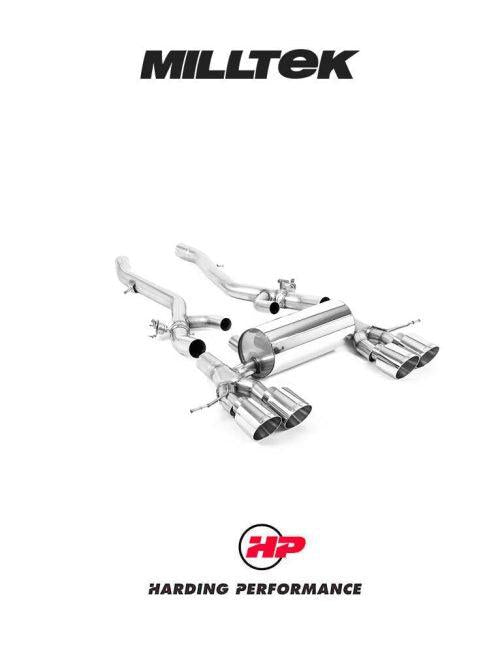MILLTEK Axle Back – BMW M3/M4 Competition S58 3.0 Turbo - GT-115 Polished