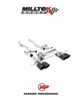 MILLTEK Exhaust System BMW 3/4 Series G80/G81/G82 M3/M4 & M3/M4 Competition S58 3.0 Turbo - Axle Back - GT-115 Cerakote Black Trims