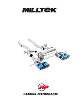 MILLTEK Axle Back – BMW M3/M4 Competition S58 3.0 Turbo - GT-115 Burnt Titanium