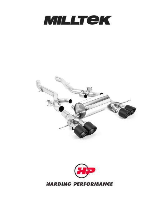 MILLTEK Axle Back – BMW M3/M4 Competition S58 3.0 Turbo - JET-115 Carbon