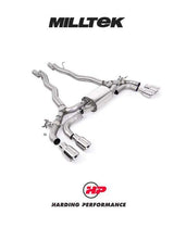 MILLTEK Front Pipe Back BMW M5 & M5 Competition 4.4L Twin Turbo F90 - Polished GT-100 Trims