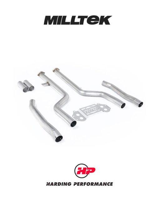MILLTEK Secondary Catalyst Bypass Midpipe BMW 3/4 Series G80/G81/G82 M3/M4 & M3/M4 Competition S58 - Milltek Axle Back System - Non-Resonated - Dual 3" - No