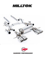 MILLTEK Secondary Cat Back System BMW M2 G87 - GT-115 Polished Trims