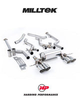 MILLTEK BMW M2 G87 Cat Back Exhaust - Non-Resonated - GT-115 Polished Trims