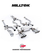 MILLTEK BMW M2 G87 Cat Back Exhaust - Resonated - GT-115 Polished Trims