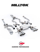 MILLTEK BMW M2 G87 Cat Back Exhaust - Non-Resonated - GT-115 Polished Trims