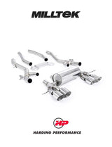 MILLTEK Exhaust System BMW 3/4 Series G80/G81/G82 M3/M4 & M3/M4 Competition S58 3.0 Turbo - Secondary Cat Back - GT-115 Cerakote Black Trims