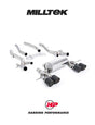 MILLTEK Exhaust System BMW 3/4 Series G80/G81/G82 M3/M4 & M3/M4 Competition S58 3.0 Turbo - Secondary Cat Back - JET-115 Carbon Trims