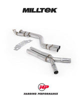 MILLTEK Secondary Catalyst Bypass Midpipe BMW 2 Series G87 M2 S58 - OE Axle Back System - Non-Resonated - Single 102mm - Yes