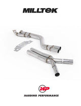 MILLTEK Secondary Catalyst Bypass Midpipe BMW 2 Series G87 M2 S58 - Milltek Axle Back System - Non-Resonated - Single 102mm - Yes
