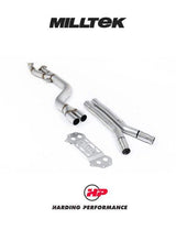 MILLTEK Secondary Catalyst Bypass Midpipe BMW 3/4 Series G80/G81/G82 M3/M4 & M3/M4 Competition S58 - OE Axle Back System - Non-Resonated - Single 102mm - No