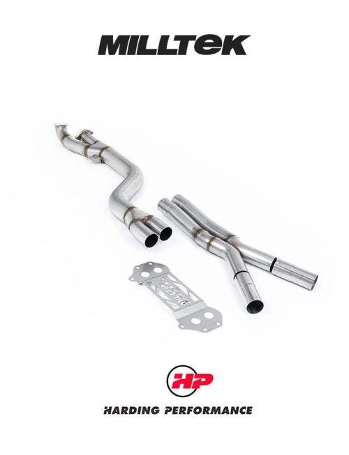 MILLTEK Secondary Catalyst Bypass Midpipe BMW 3/4 Series G80/G81/G82 M3/M4 & M3/M4 Competition S58 - Milltek Axle Back System - Non-Resonated - Single 102mm - No
