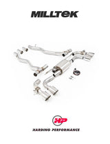 MILLTEK Axle Back BMW M5 4.4L Twin Turbo Hybrid G90 & G99 - GT-115 Brushed Titanium Tips