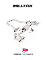 MILLTEK Axle Back BMW M5 4.4L Twin Turbo Hybrid G90 & G99 - GT-115 Brushed Titanium Tips