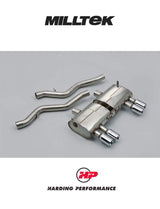 MILLTEK Cat-back – BMW 3 Series E92 M3 4.0 V8 - V1 - Non Valved System - GT-80 Polished Tips
