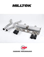 MILLTEK Cat-back – BMW 3 Series E92 M3 4.0 V8 - V1 - Non Valved System - GT-80 Cerakote Black Tips