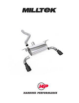MILLTEK Rear Silencers – BMW M135i F20/F21 - Road - Cerakote Black