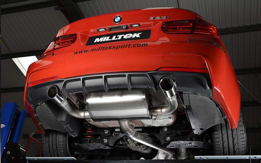 MILLTEK Cat-back – BMW F30 328i M Sport Automatic - Non-resonated