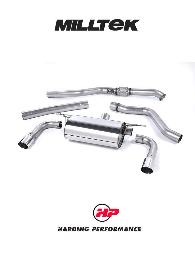 MILLTEK Cat-back – BMW 2 Series M235i Coupé (F22) (None xDrive) - Resonated System - Polished Tips