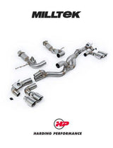 MILLTEK Cat-back System Corvette Stingray (C8) 6.2L V8 - GT-100 Polished Tips