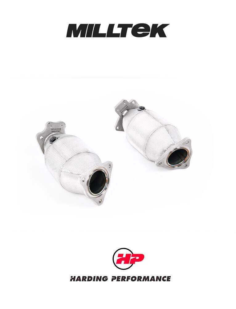 MILLTEK Hi-Flow Sports Cats Corvette C8 - With Heat Wrap