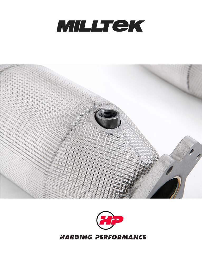 MILLTEK Hi-Flow Sports Cats Corvette C8 - Without Heat Wrap