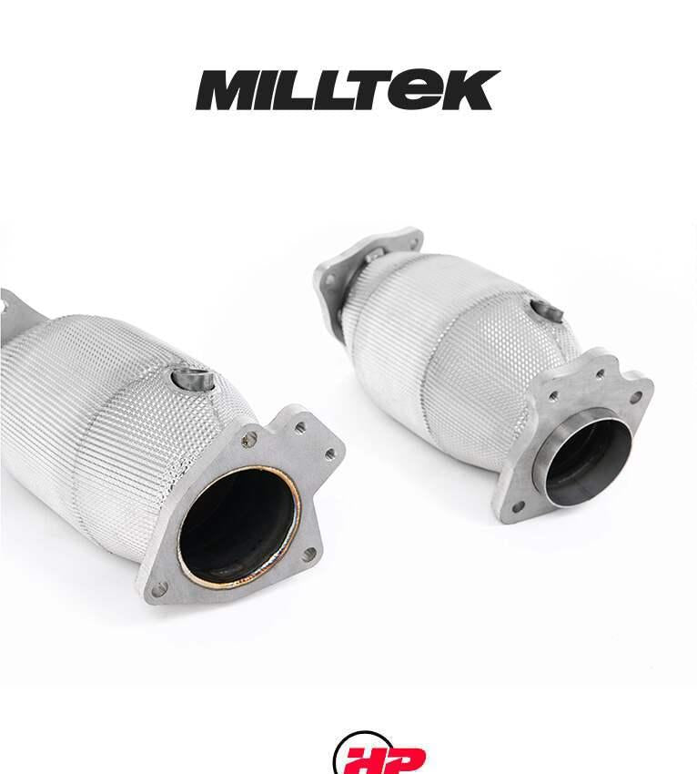 MILLTEK Hi-Flow Sports Cats Corvette C8 - Without Heat Wrap
