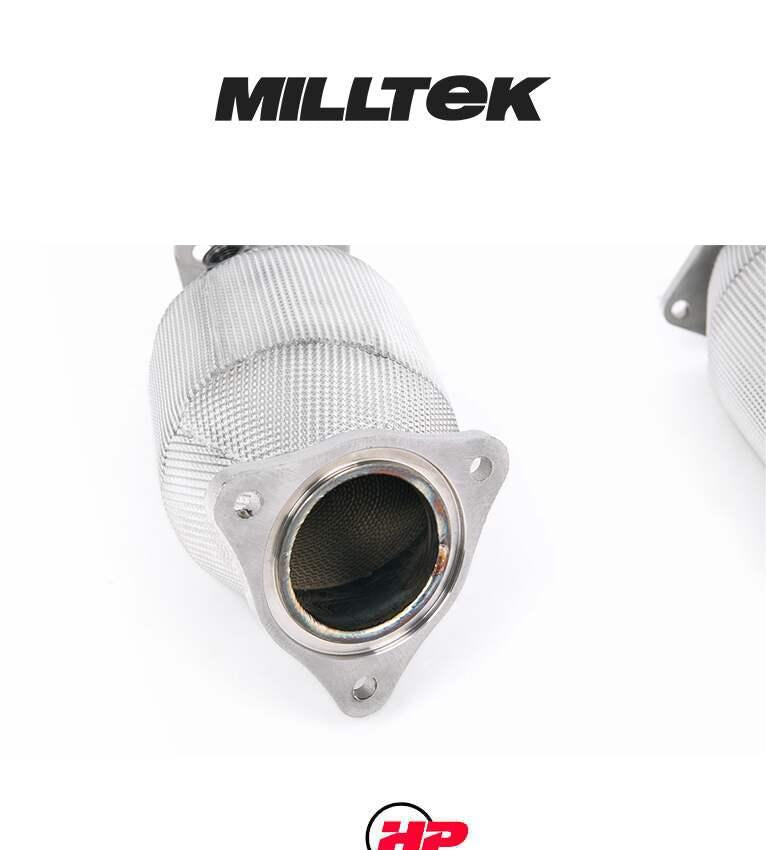 MILLTEK Hi-Flow Sports Cats Corvette C8 - Without Heat Wrap