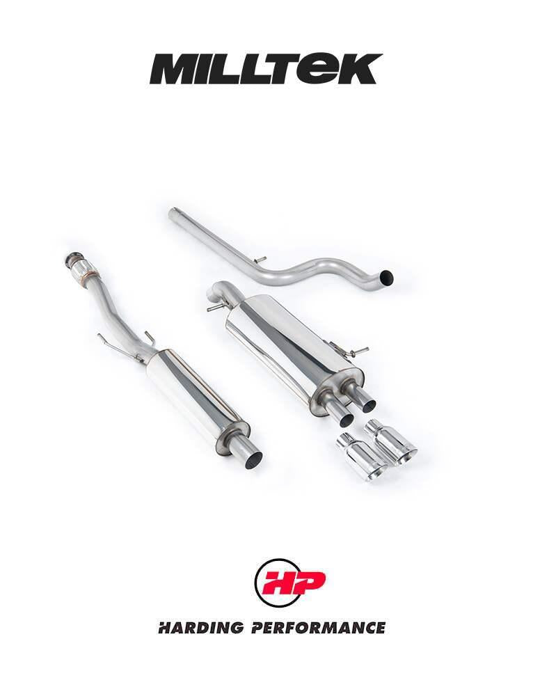 MILLTEK Cat-back – Citroen DS3 - Resonated - Titanium