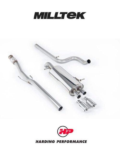 MILLTEK Cat-back – Citroen DS3 - Non-resonated - Polished