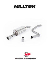 MILLTEK Cat Back Ford Fiesta Mk6 Zetec S 1.6 16V To Fit ST150 Rear Valance Insert - SSXFD013