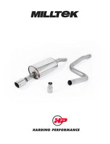 MILLTEK Cat Back Ford Fiesta Mk6 Zetec S 1.6 16V To Fit ST150 Rear Valance Insert - SSXFD066