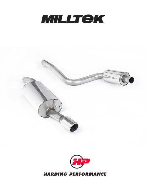 MILLTEK Cat-back – Ford Fiesta Mk6 ST150 - Resonated - Polished